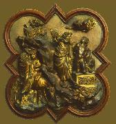 Lorenzo Ghiberti Sacrifice of Isaac oil painting artist